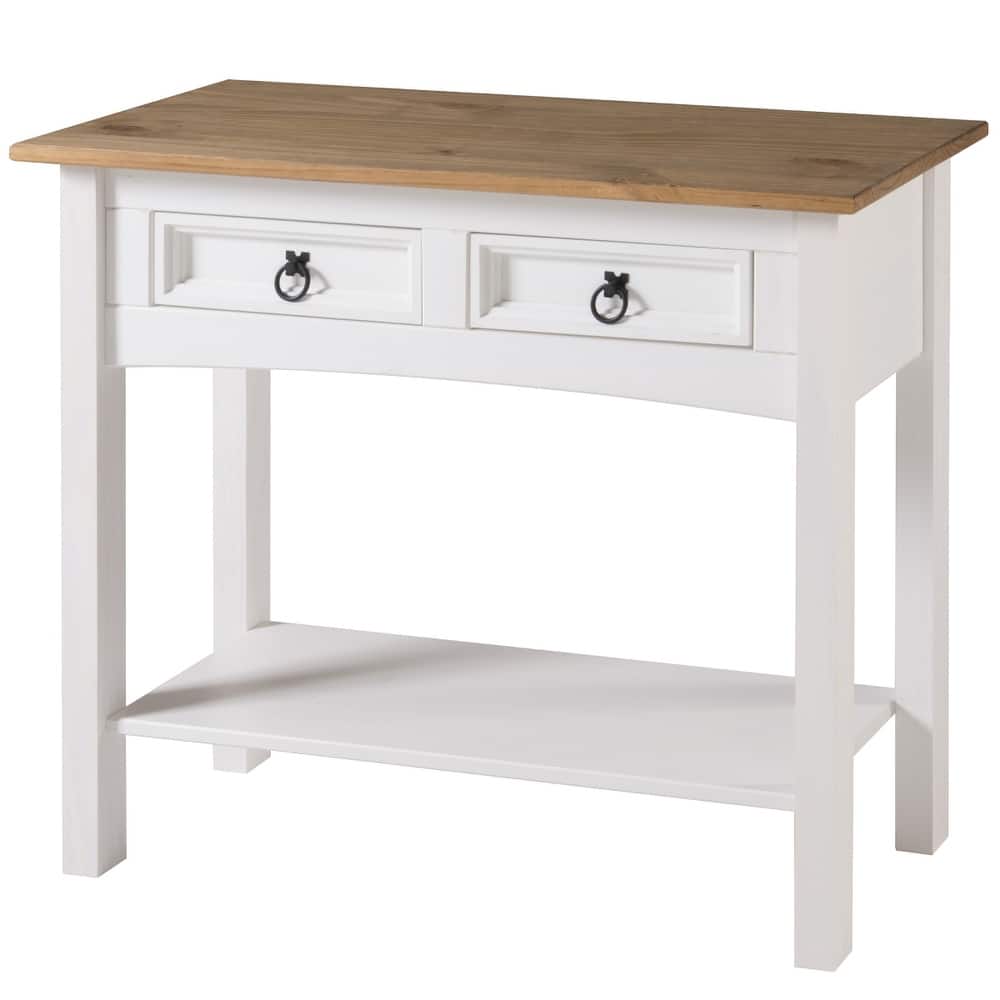 Wood Hall Table Console 2 Drawers Corona | Furniture Dash - N/A
