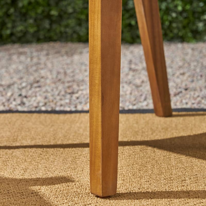 Perla Outdoor Acacia Wood Dining Chair (Set of 2) by Christopher Knight Home