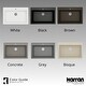 preview thumbnail 18 of 57, Karran QT-812 Top Mount 33 in. Large Single Bowl Quartz Kitchen Sink Kit