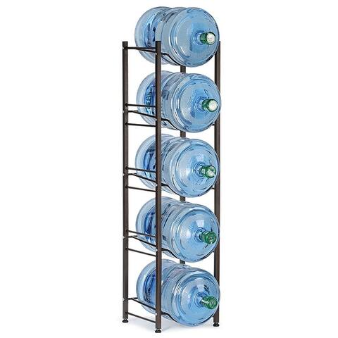 5 Gallon Water Jug Holder Water Bottle Storage Rack, 5 Tiers