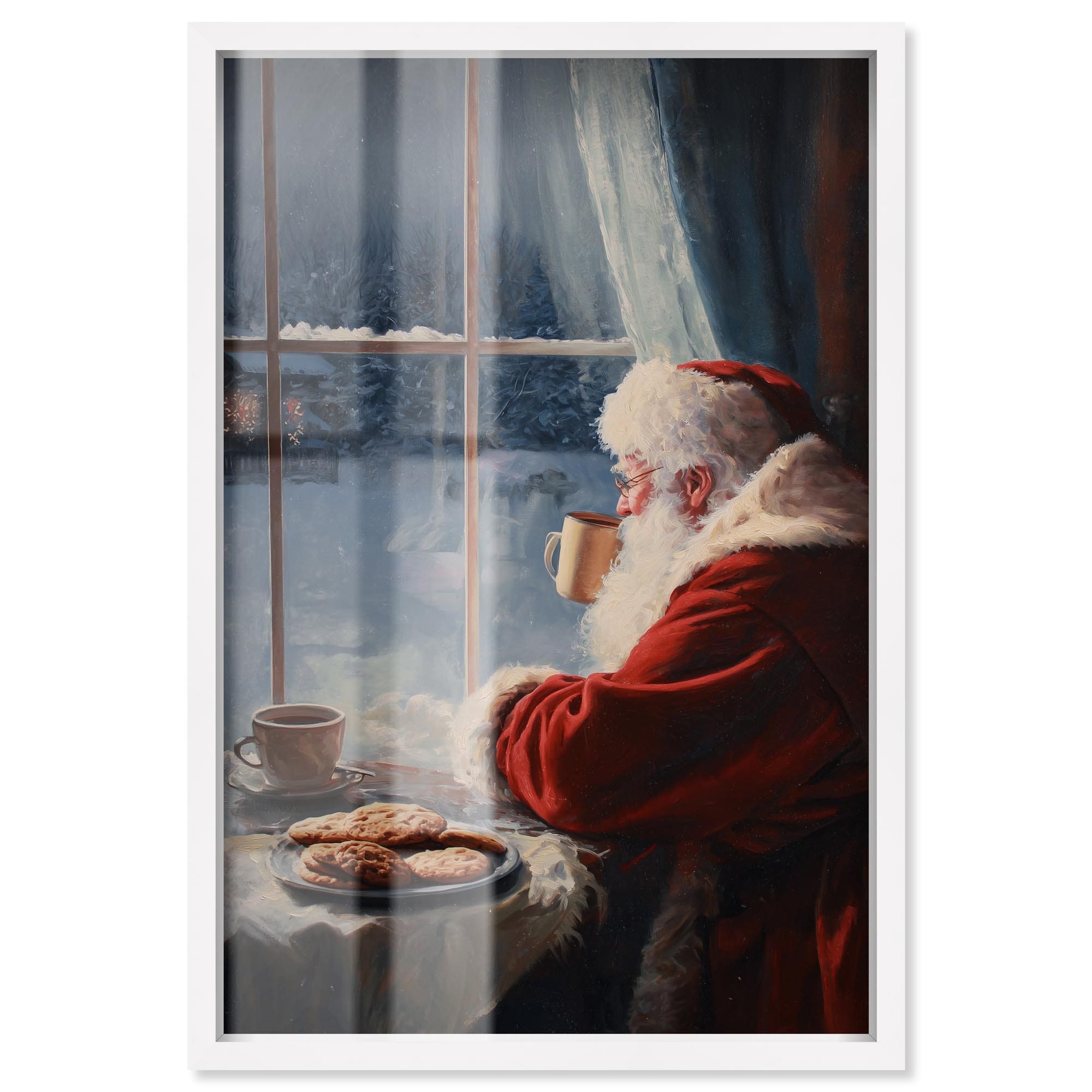 The Night Before Holiday Cheer Xmas Art Shadowbox Print by Art Remedy