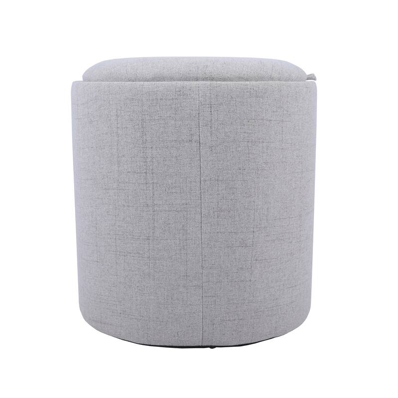 Modern Designs Ottoman with Reversible Tray Table Lid and Concealed Storage