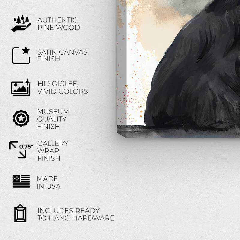 Wynwood Studio Canvas Animals Cutest Puppy Paris 2 Black and Glam Wall Art Canvas Print - Black, Red