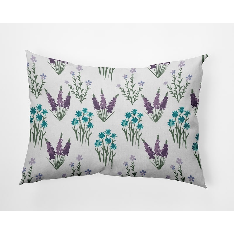 Flower Field Decorative Throw Pillow - 14" x 20" - Sachet