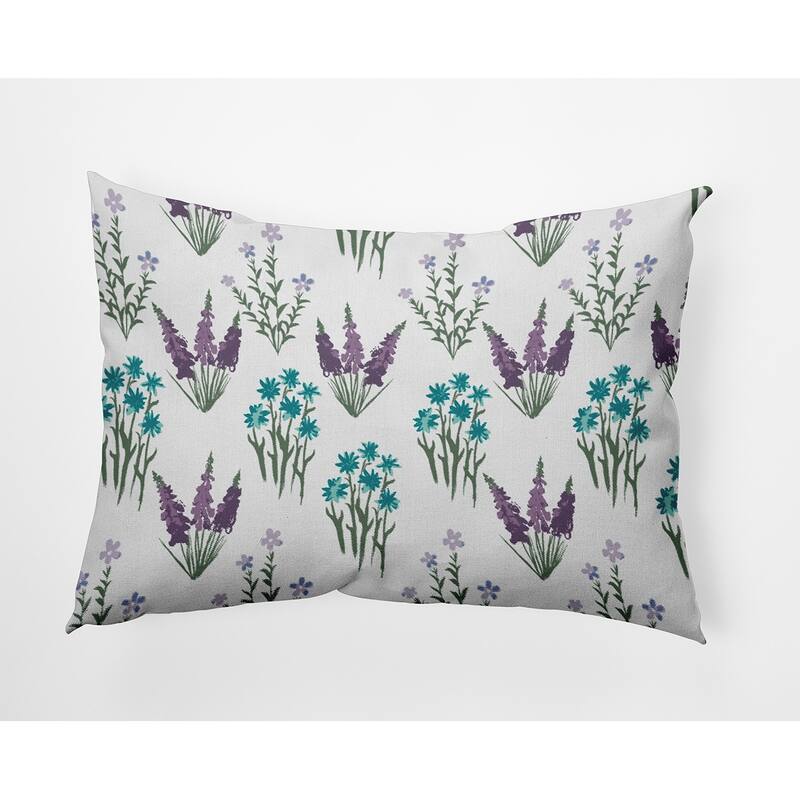 Flower Field Indoor/Outdoor Throw Pillow - Sachet - 14" x 20"