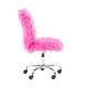 preview thumbnail 10 of 52, Clara Faux Fur Armless Office Chair
