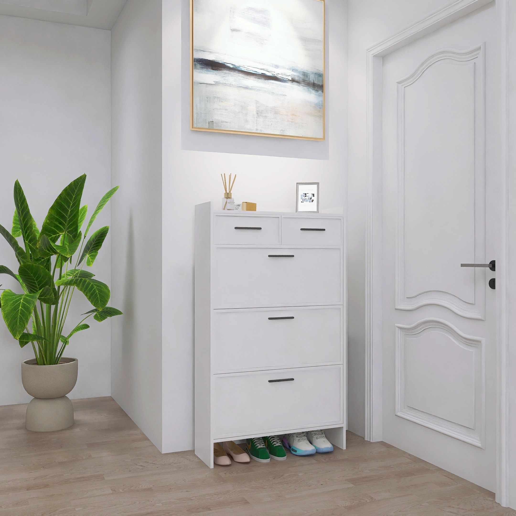 Pvc store shoe cabinet