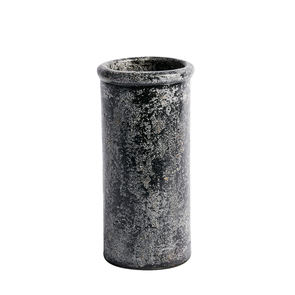 Vase Cylinder 7.85"H - ST - Black