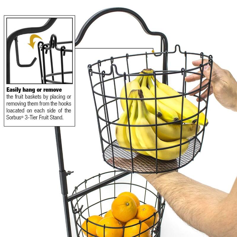 3 - Tier Hanging Basket - Oval Shaped