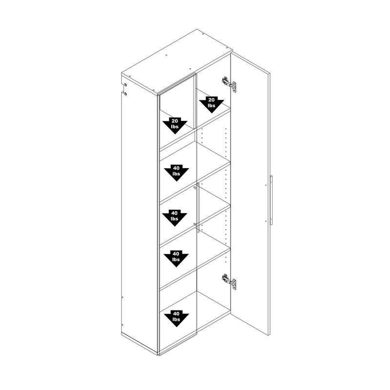 Prepac HangUps 24-inch Large Storage Cabinet