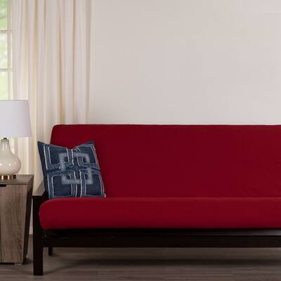 Merino Cherry Linen-Style Full Size Futon Cover