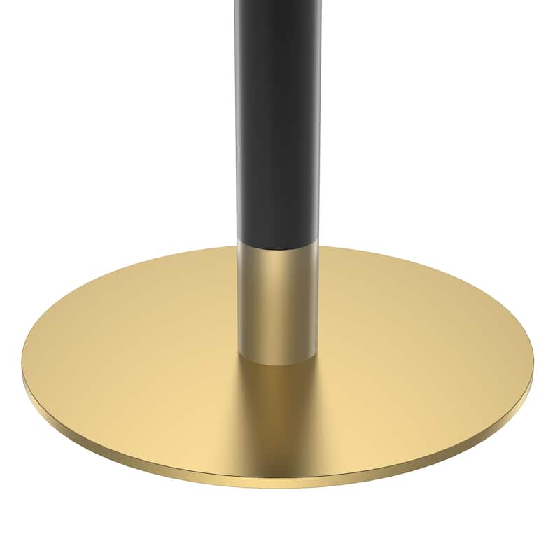 Square Modern Dinning Table 31.5 inches Bistro Table Tulip Table with Faux Marble top, Sturdy Metal Frame Diameter