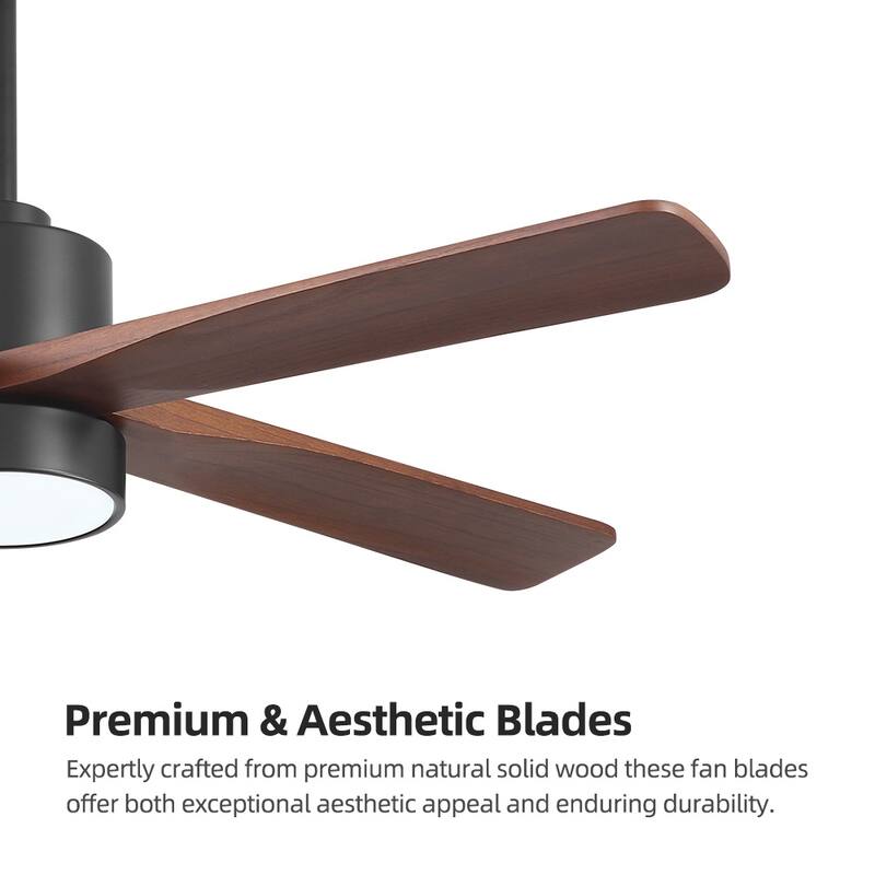 WINGBO 54" and 64" 5 ABS Blades DC Motor Indoor Ceiling Fan with Light & Remote