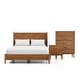 preview thumbnail 12 of 16, Furniture of America Beau Midcentury 3-Piece Walnut Wood Full-size Platform Bedroom Set