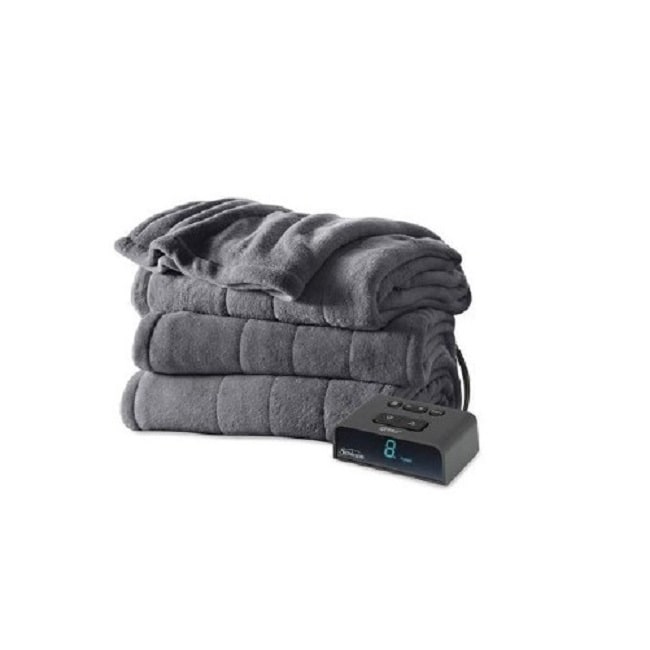Sunbeam channeled microplush heated blanket best sale