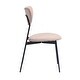 Modern Open Design Upholstered Dining Chair with Metal Frame and ...
