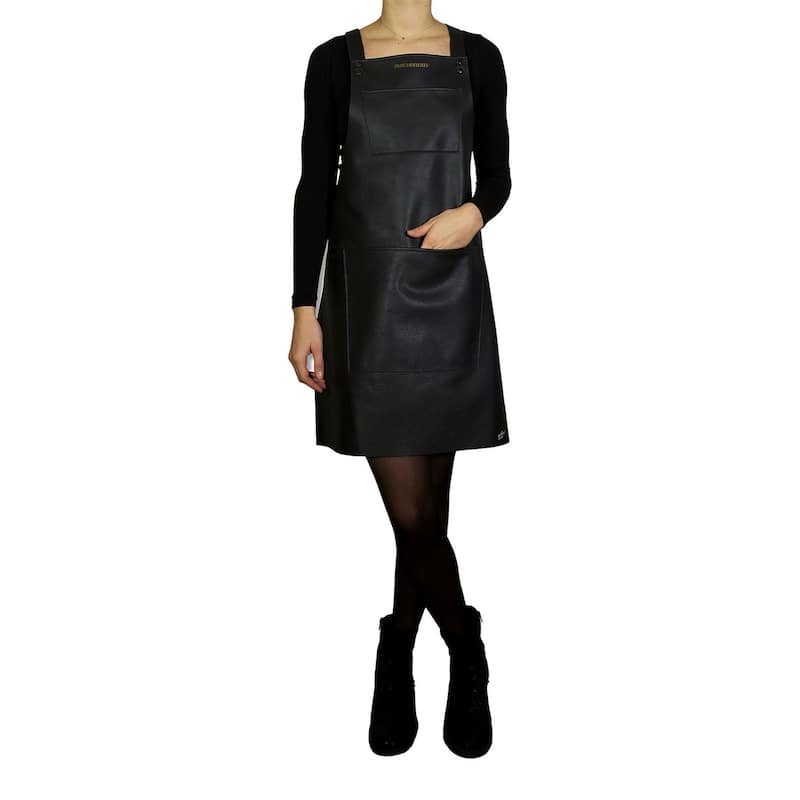 Suspender Style Apron - Black