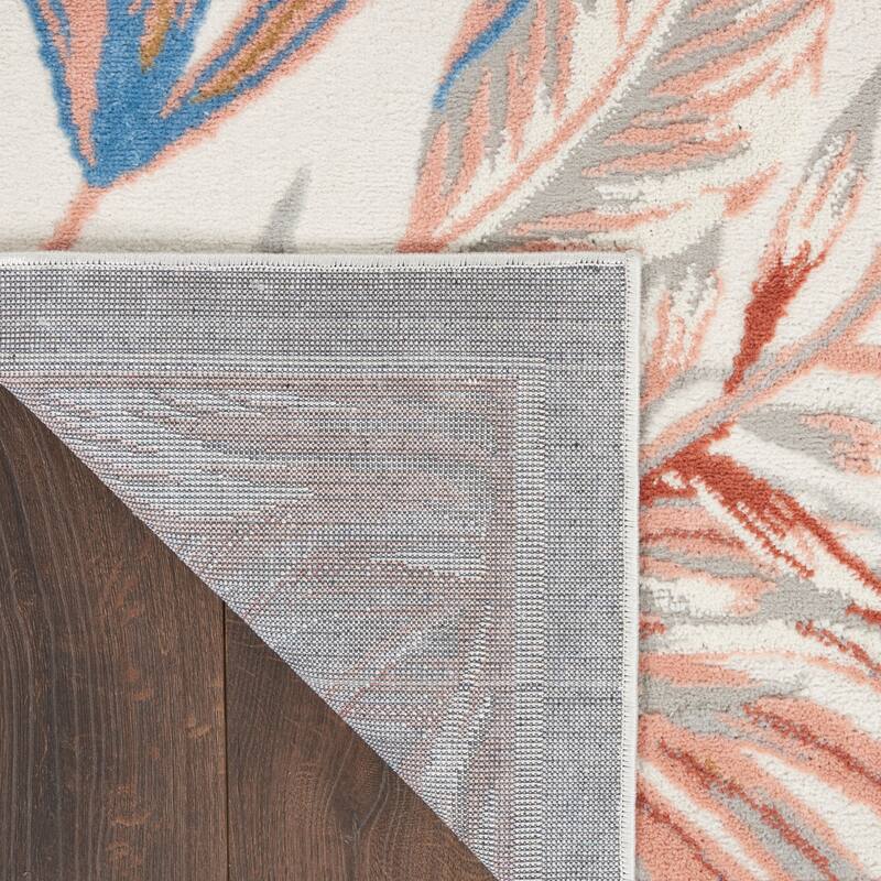 Nourison Pompeii Tropical Bordered Area Rug