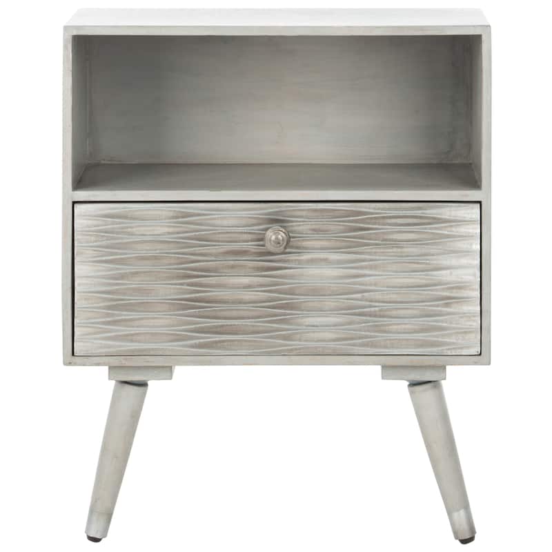 SAFAVIEH Brandy Single Drawer Textured Nightstand