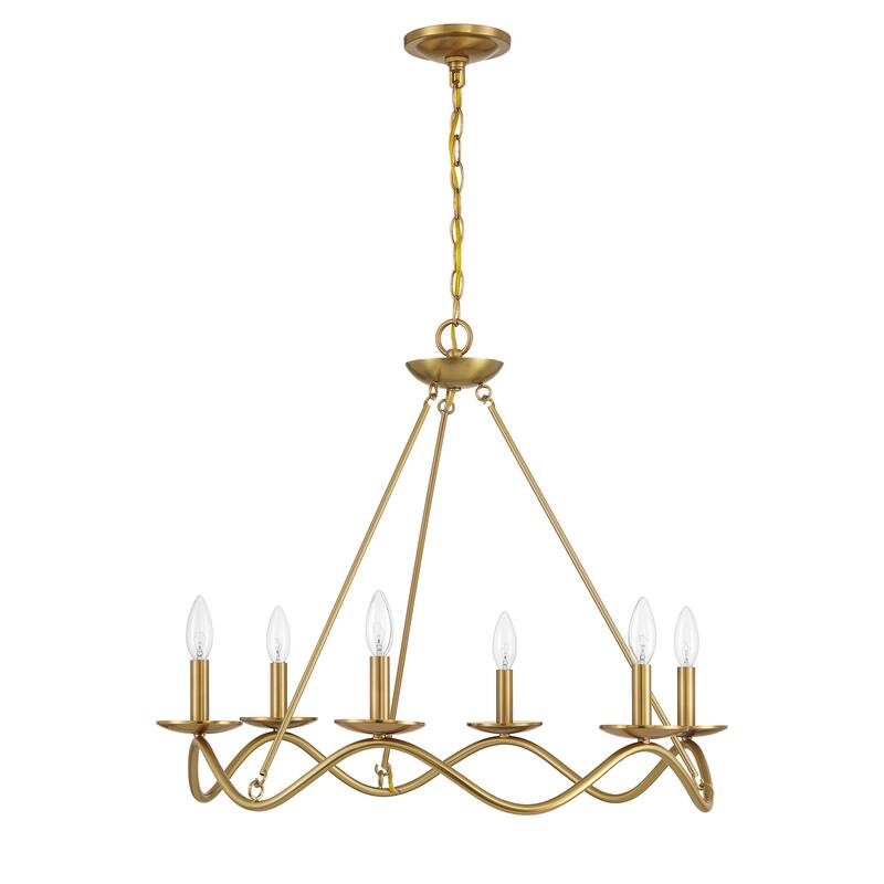 Bellevue SHCH55517 6 Light 28" Wide Taper Candle Style Chandelier