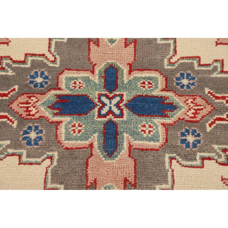 Kazak Oriental Accent Rug Hand-Knotted Wool Carpet - 3'10" x 6'1"
