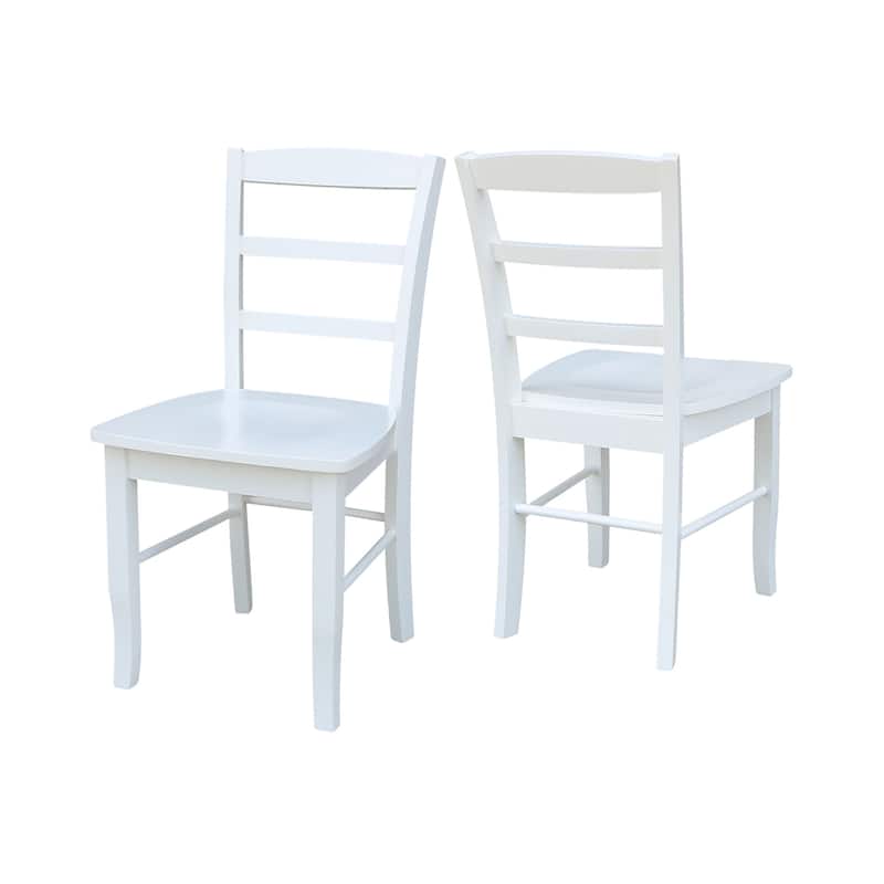 International Concepts Solid Wood Madrid Ladderback Chairs, Set of 2