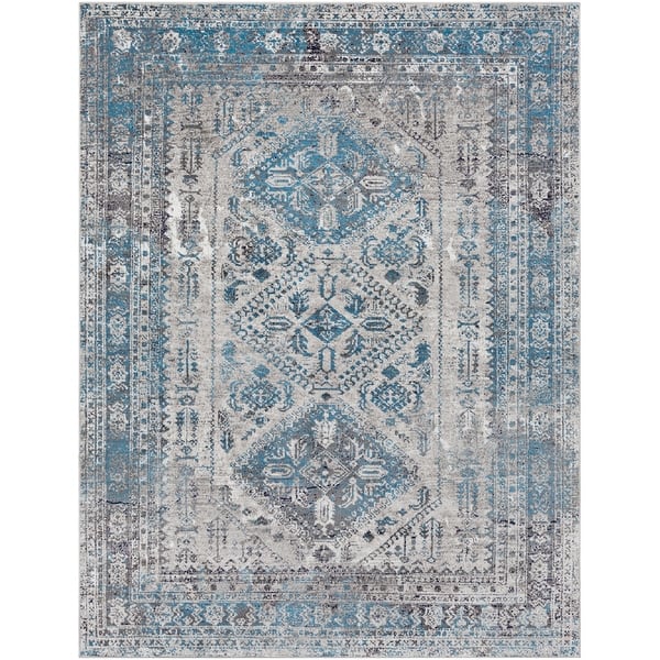 Navy EORC Heriz Area Rug 26 x 10 Navy EORC Heriz Area Rug 26 x 10