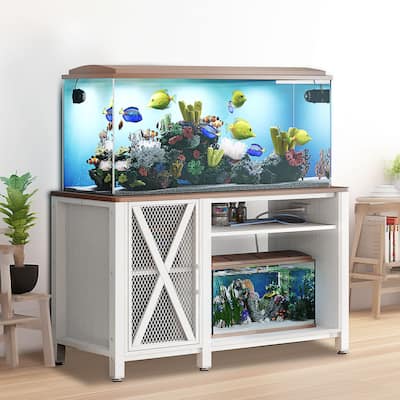 Moasis Heavy Duty Metal Aquarium Stand with Power Outlets for 55-75 Gallon Fish Tank Stand