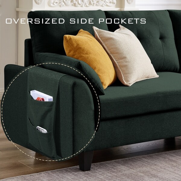 Modular Sectional Sofa Couch L Shaped With Chaise Storage Ottoman