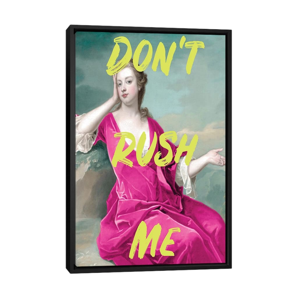 iCanvas "Don't Rush Me Duchess - Maximalist Neon" by Grace Digital Art Co Framed Canvas Print