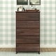 preview thumbnail 12 of 34, Max and Lily Farmhouse 5-Drawer Dresser Barnwood Brown