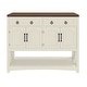preview thumbnail 3 of 7, Moasis 47.2" Farmhouse Buffet Sideboard Cabinet with Storage and 2 Drawers&4 Doors