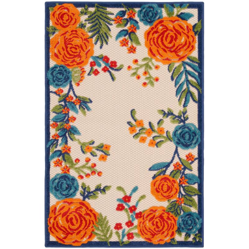 Nourison Aloha Indoor/Outdoor Floral Area Rug