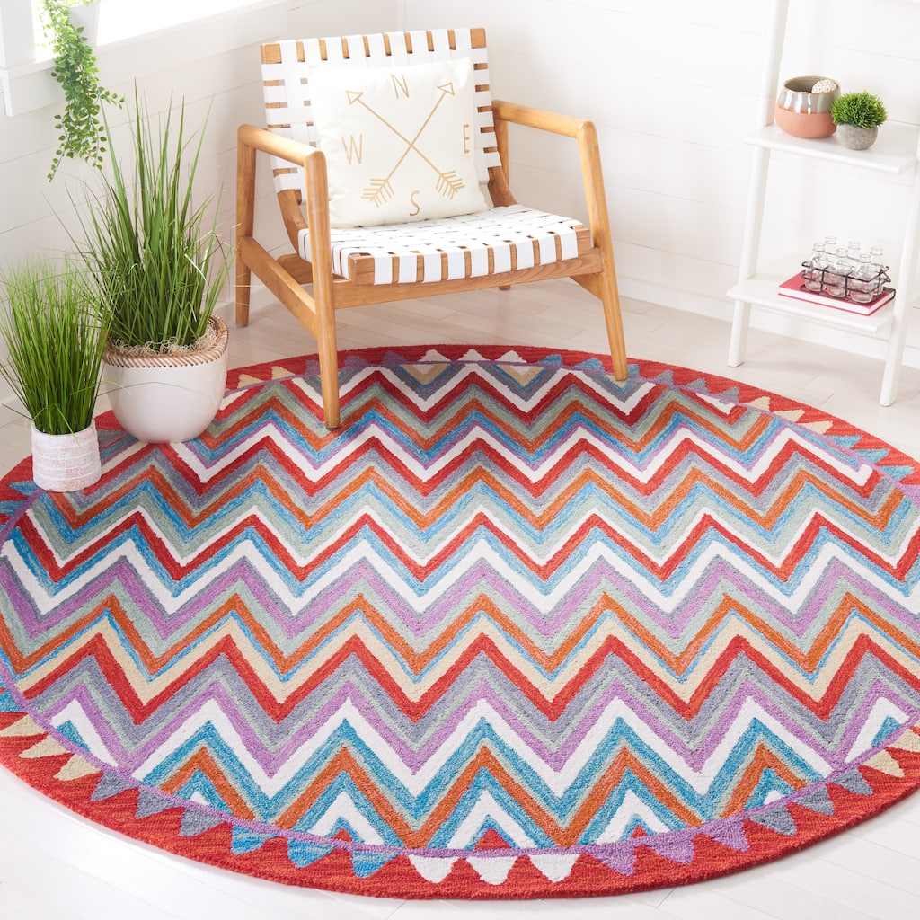SAFAVIEH, Handmade Aspen Maritta Boho Chevron Wool Rug