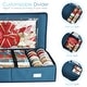 preview thumbnail 10 of 27, Hearth & Harbor Christmas Wrapping Paper Storage Organizer Container - Under-Bed Storage Box for Holiday Storage & Accessories