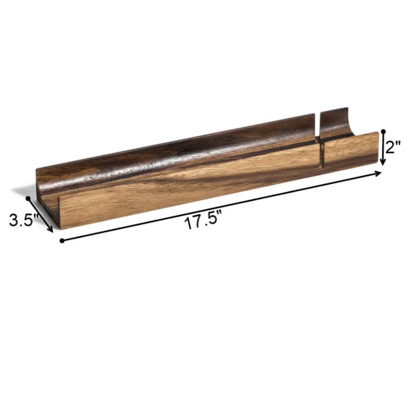 Acacia Wood French Bread Slicer