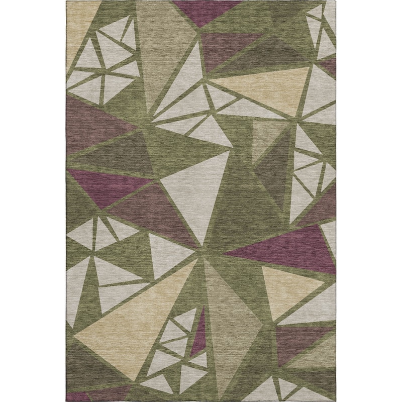 Premium Washable Super Soft Contemporary Mosaic Mayfield Rug