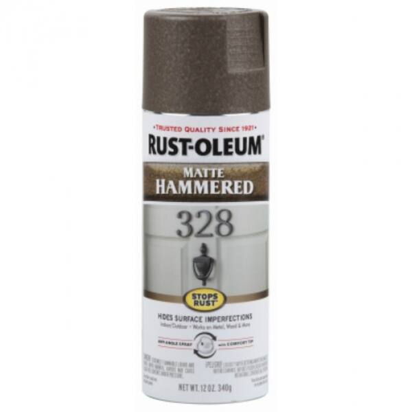Top Product Reviews For Rust Oleum Universal 1 Coat Coverage Spray Paint 12 Oz Hammered Brown 25550439 Overstock