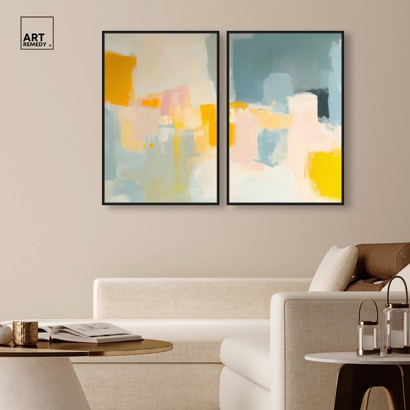 Ocean of Suns I Canvas Set of 2 by Art Remedy