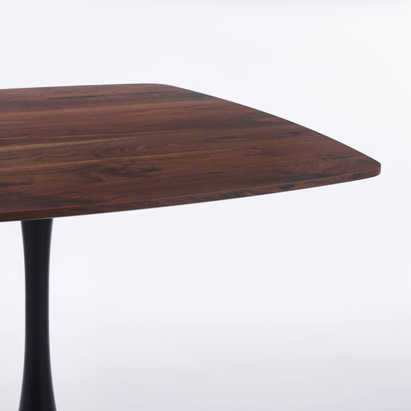 42.12 inch Modern Dining Table - Easy Assembly & Sturdy Metal Legs