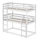 preview thumbnail 6 of 7, Twin over Twin over Twin Triple Bunk Bed,Clean Silhouette and Elegant Tones,High Quality Safety Design