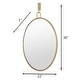 preview thumbnail 7 of 5, Varaluz Stopwatch Oval Powder Room Mirror - Gold