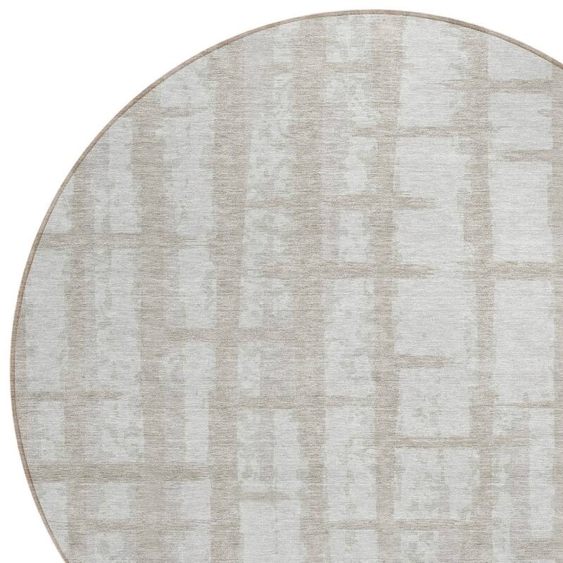 HomeRoots Striped Transitional Rectangle Outdoor Rug