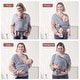 preview thumbnail 1 of 6, Momcozy Baby Wrap Carrier Slings Grey