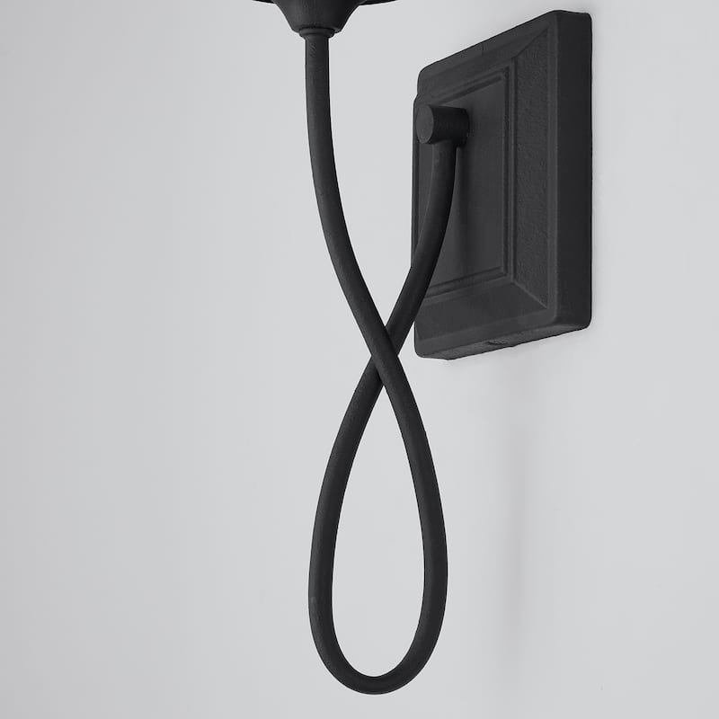 Vincent 1-light Black Iron Wall Sconce