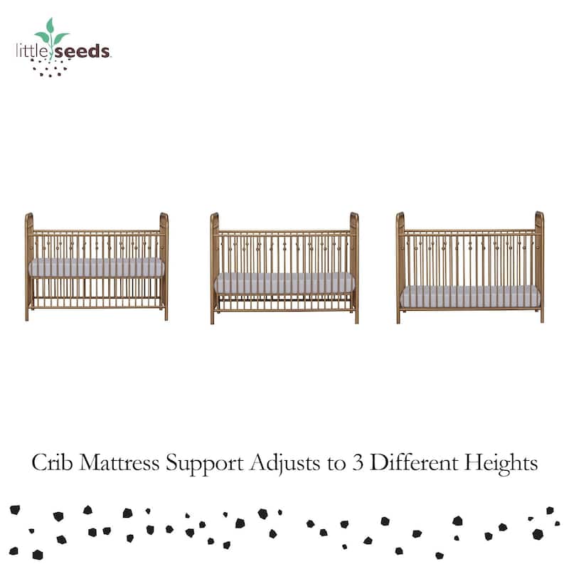 Little Seeds Monarch Hill Ivy Metal Crib - N/A