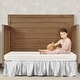 preview thumbnail 2 of 4, Dream On Me Starry Night Crib & Toddler Mattress, Grey - Gray