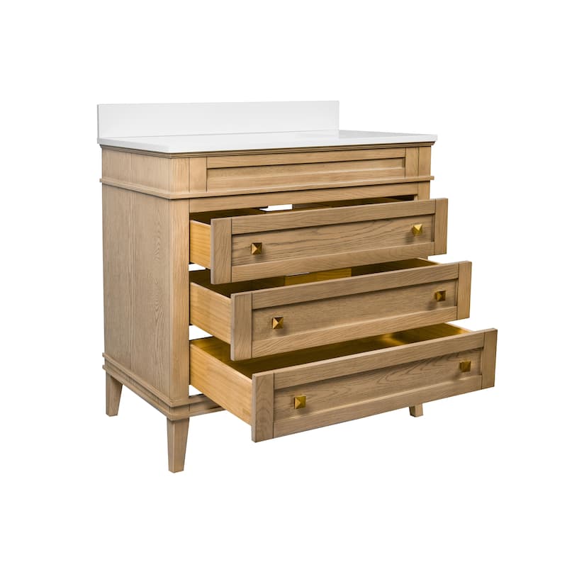 Eleanor 36-inch Vanity with Engineered White Top