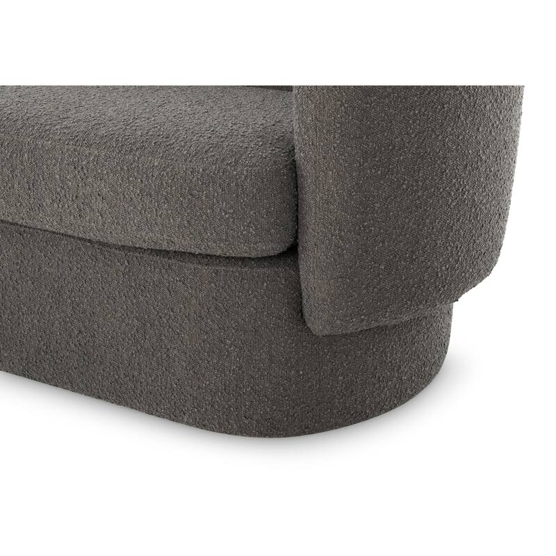 Aurelle Home Modern Fuzzy Upholstered Sofa