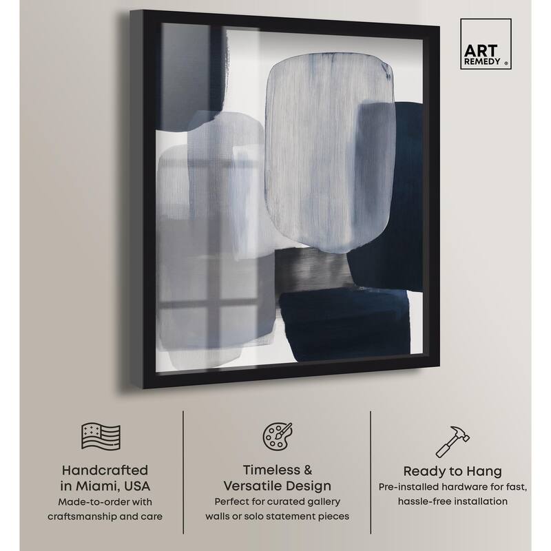 Oceanic Forms I Shadowbox by Art Remedy